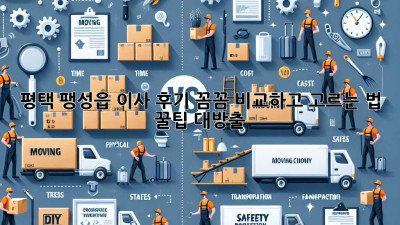 🚚 평택 팽성읍 이사 후기, 꼼꼼 비교하고 고르는 법! 꿀팁 대방출 🍯
